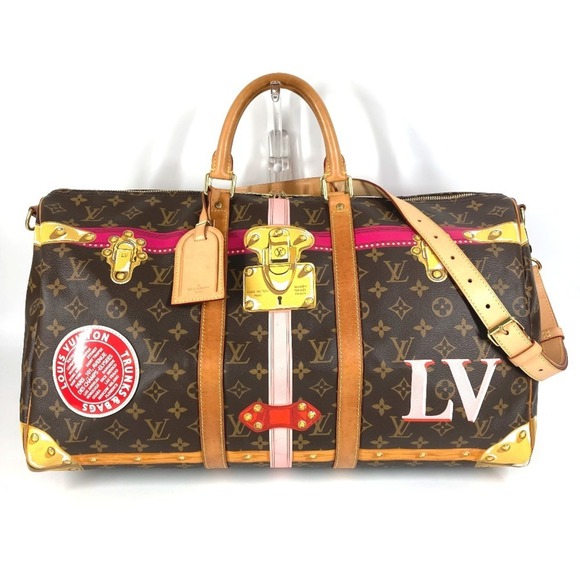 LOUIS VUITTON Handbags - LOUIS VUITTON Monogram Summer Trunk M43613 Keepall Bandouliere 50, 2-Way Bag,...